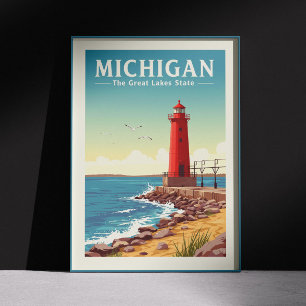 Affiche Vintage Michigan