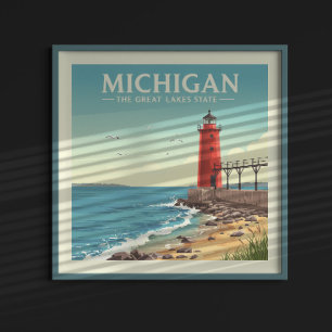 Affiche Vintage Michigan