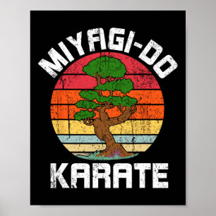Affiche Vintage Miyagi-do Karate Bonsai Tree