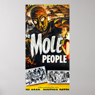 Affiche Vintage Mole People Horror Movie