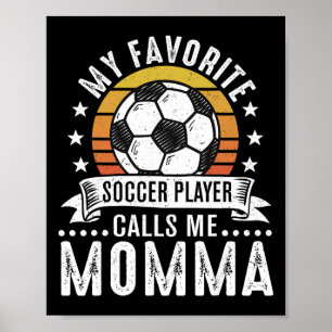 Affiche Vintage Mon Joueur De Football Favori M'appelle Ma