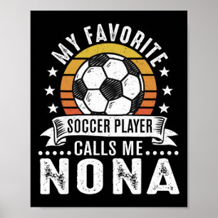 Affiche Vintage Mon Joueur De Football Préféré M'appelle N