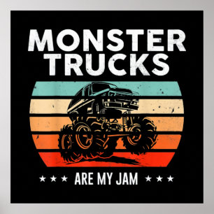 Affiche Vintage Monster Truck