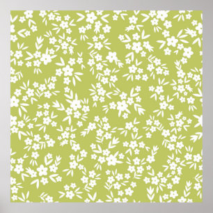 Affiche Vintage motif abstrait sans couture. l'ornement es