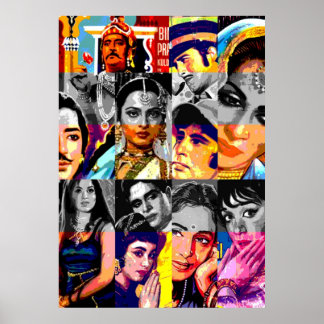 Affiche Vintage Motif de Bollywood 3