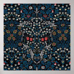 Affiche Vintage motif floral, William Morris