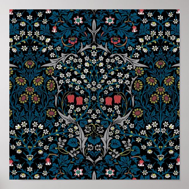 Affiche Vintage motif floral, William Morris (Devant)