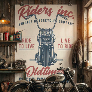 Affiche Vintage Motorcycle Riders Inc