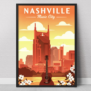 Affiche Vintage Nashville