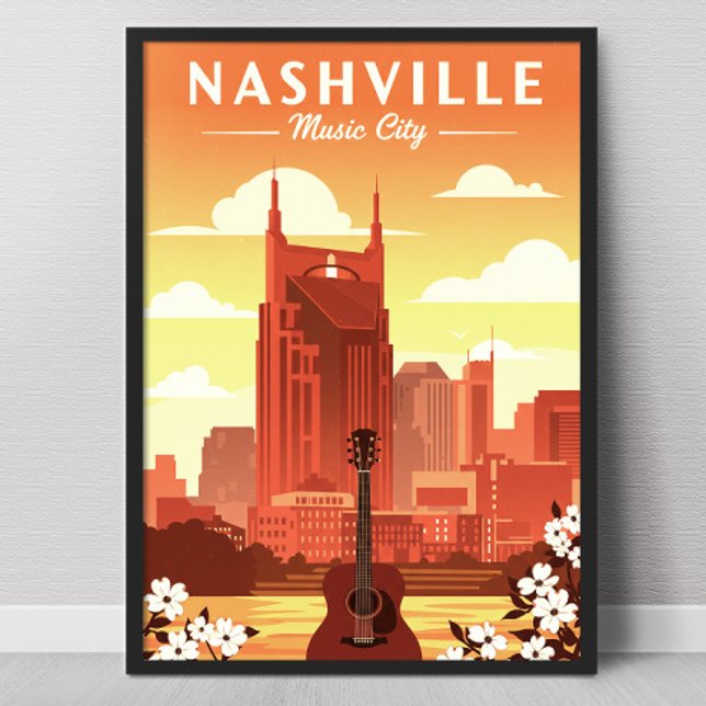Affiche Vintage Nashville (Créateur téléchargé)