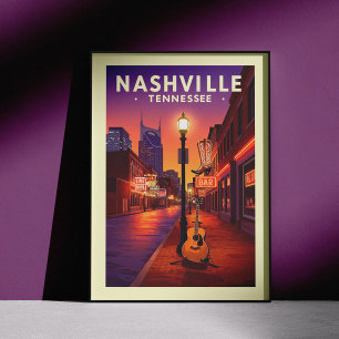 Affiche Vintage Nashville Tennessee