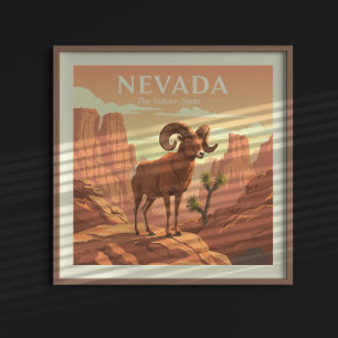Affiche Vintage Nevada