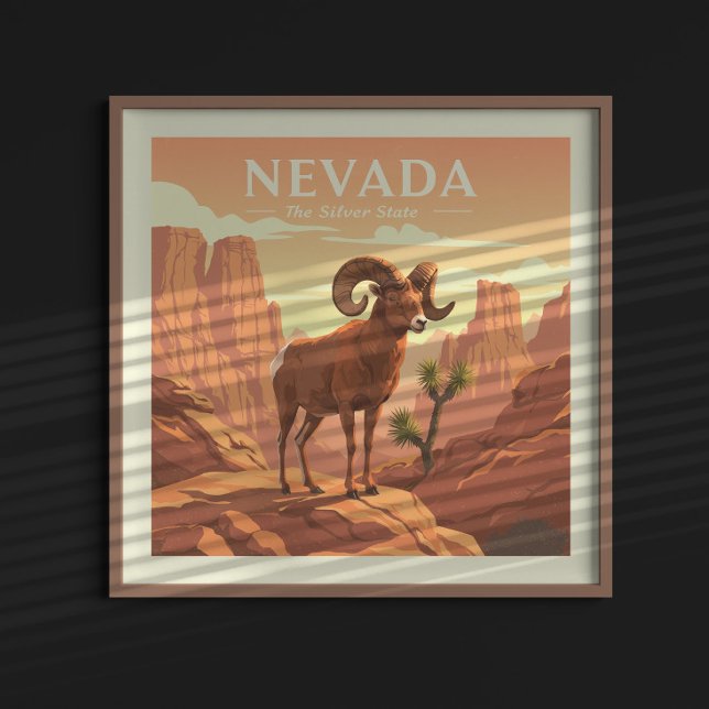 Affiche Vintage Nevada (Créateur téléchargé)