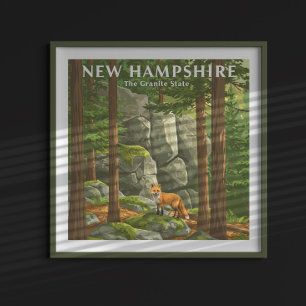 Affiche Vintage New Hampshire