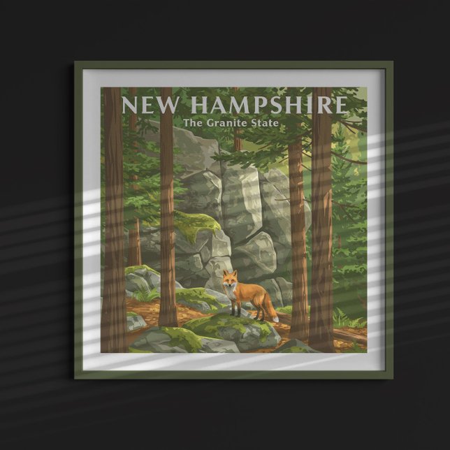 Affiche Vintage New Hampshire (Créateur téléchargé)