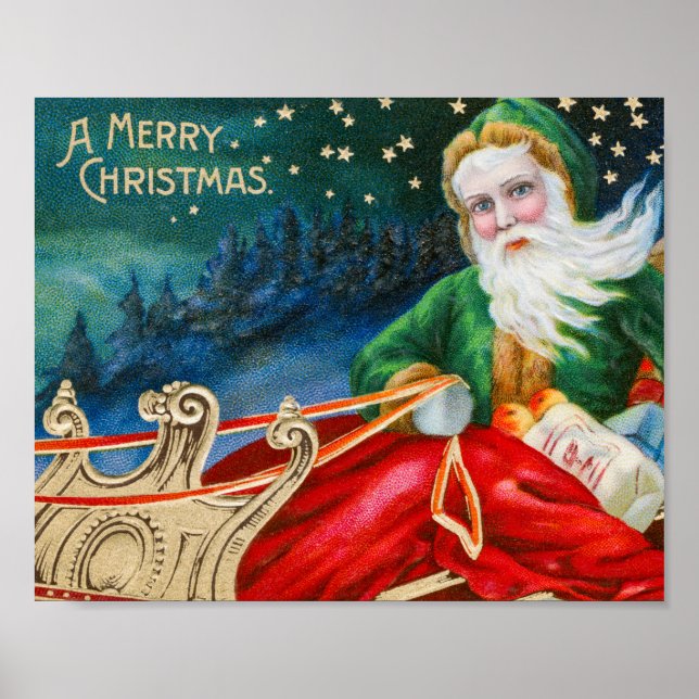 Affiche Vintage Noël (Devant)