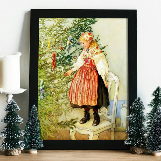 Affiche Vintage Noël Carl Larsson suédois (Créateur téléchargé)