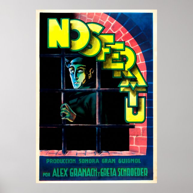 Affiche Vintage Nosferatu espagnol (Devant)
