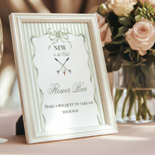 Affiche Vintage Nouveau au Club Fleur de Baby Shower de Go