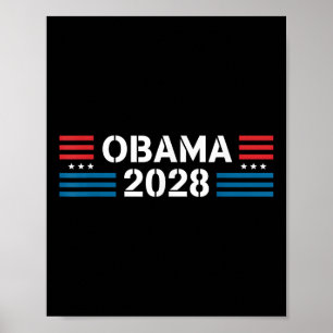 Affiche Vintage Obama 2028 Un drôle d'élection politique p