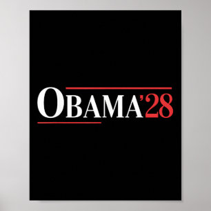 Affiche Vintage Obama 2028 Un drôle d'élection politique p