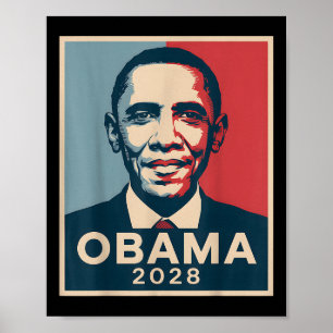 Affiche Vintage Obama 2028 Un drôle d'élection politique p