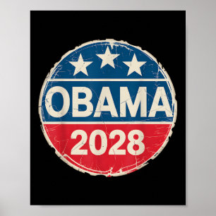 Affiche Vintage Obama 2028 Un drôle d'élection politique p