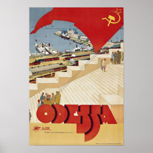 Affiche Vintage Odessa Travel