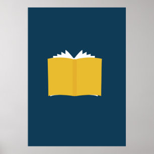 Affiche Vintage Open Book