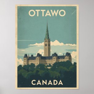 Affiche Vintage Ottawa Travel