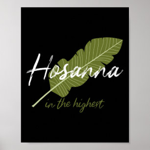 Affiche Vintage Palm Dimanche Hosanna Dans Le Plus Haut Ch