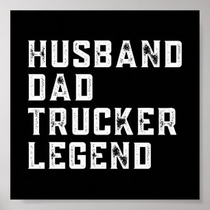 Affiche Vintage papa Trucker dit