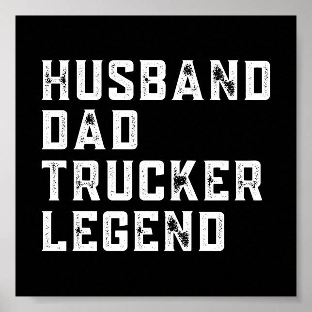 Affiche Vintage papa Trucker dit (Devant)