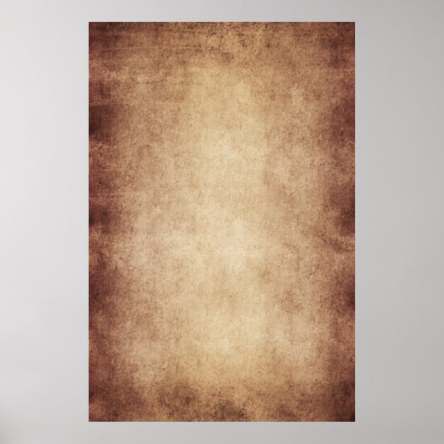 Affiche Vintage Parchment Antique Paper Background Custom (Devant)