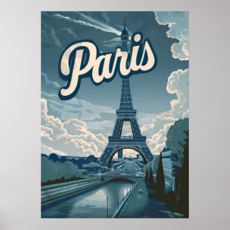 Affiche Vintage Paris France