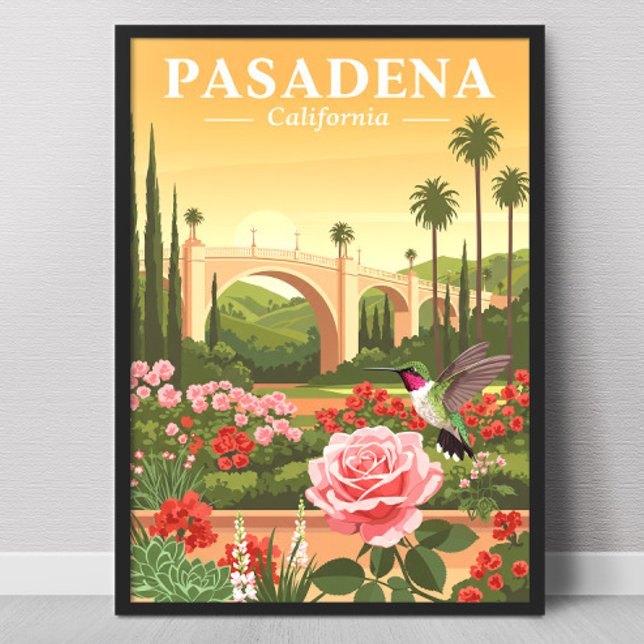 Affiche Vintage Pasadena California (Créateur téléchargé)
