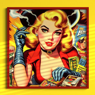 Affiche Vintage Pâte Country Girl