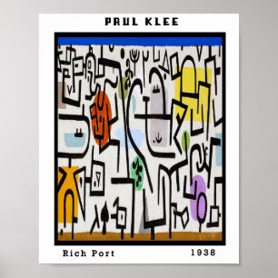 Affiche Vintage Paul Klee Voyage Art Abstrait Bauhaus