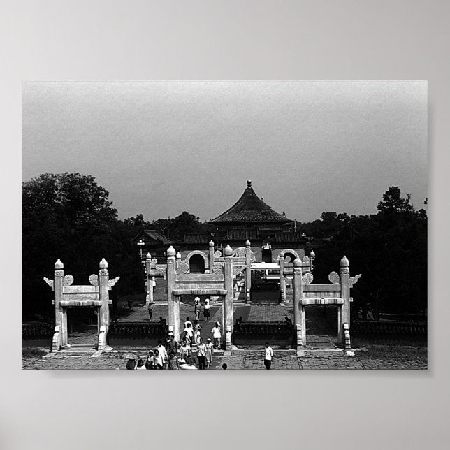 Affiche Vintage Pekin temple of Heaven park (Devant)