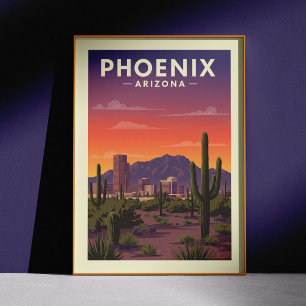 Affiche Vintage Phoenix Arizona