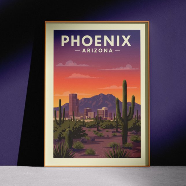Affiche Vintage Phoenix Arizona (Créateur téléchargé)