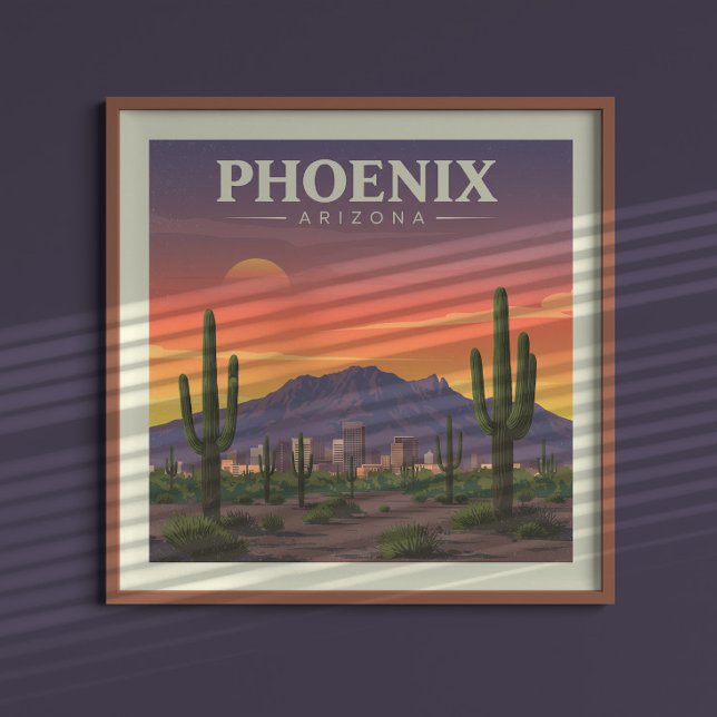 Affiche Vintage Phoenix Arizona (Créateur téléchargé)