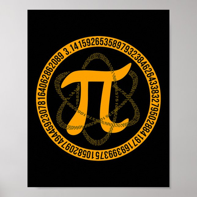 Affiche Vintage Pi Day Lover Math Enseignant Mathématicien (Devant)