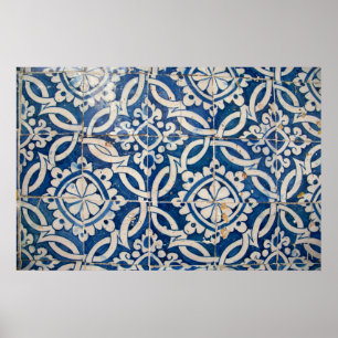 Affiche Vintage portuguese azulejo