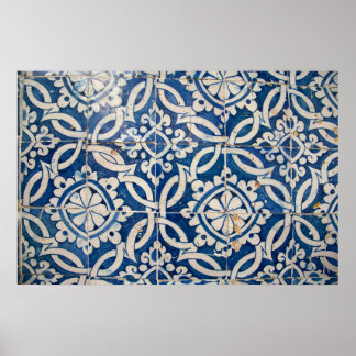Affiche Vintage portuguese azulejo
