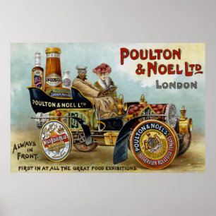 Affiche Vintage Poulton & Noel Advertisement