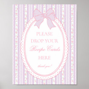 Affiche Vintage Pourpre Fantaisie Florale Partagez une Rec