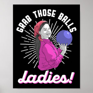 Affiche Vintage Prenez Ces Dames Ll Cadeau Pour Bowling Jo