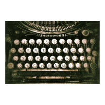 Vintage Qwerty Typewriter Rustic Keyboard