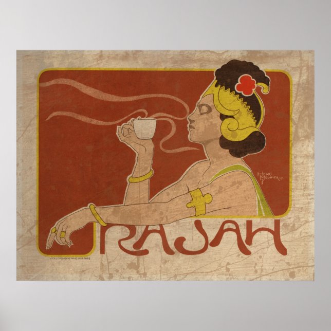 Affiche Vintage Rajah (Devant)
